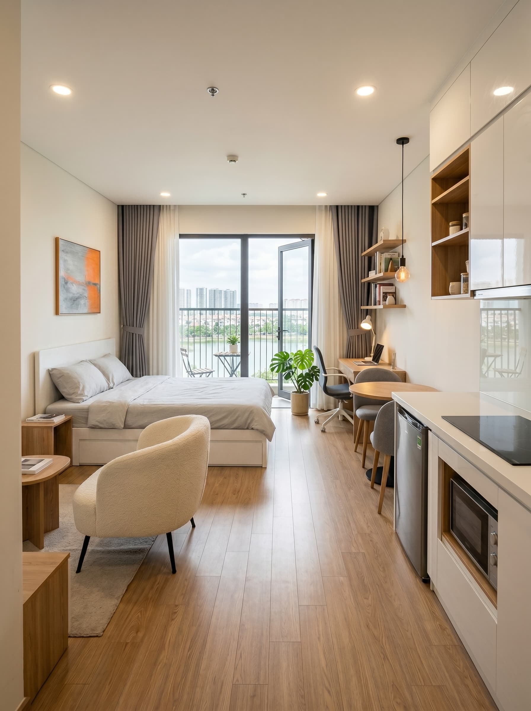 Studio 32m² — Phòng đa năng — Hiện đại trẻ trung