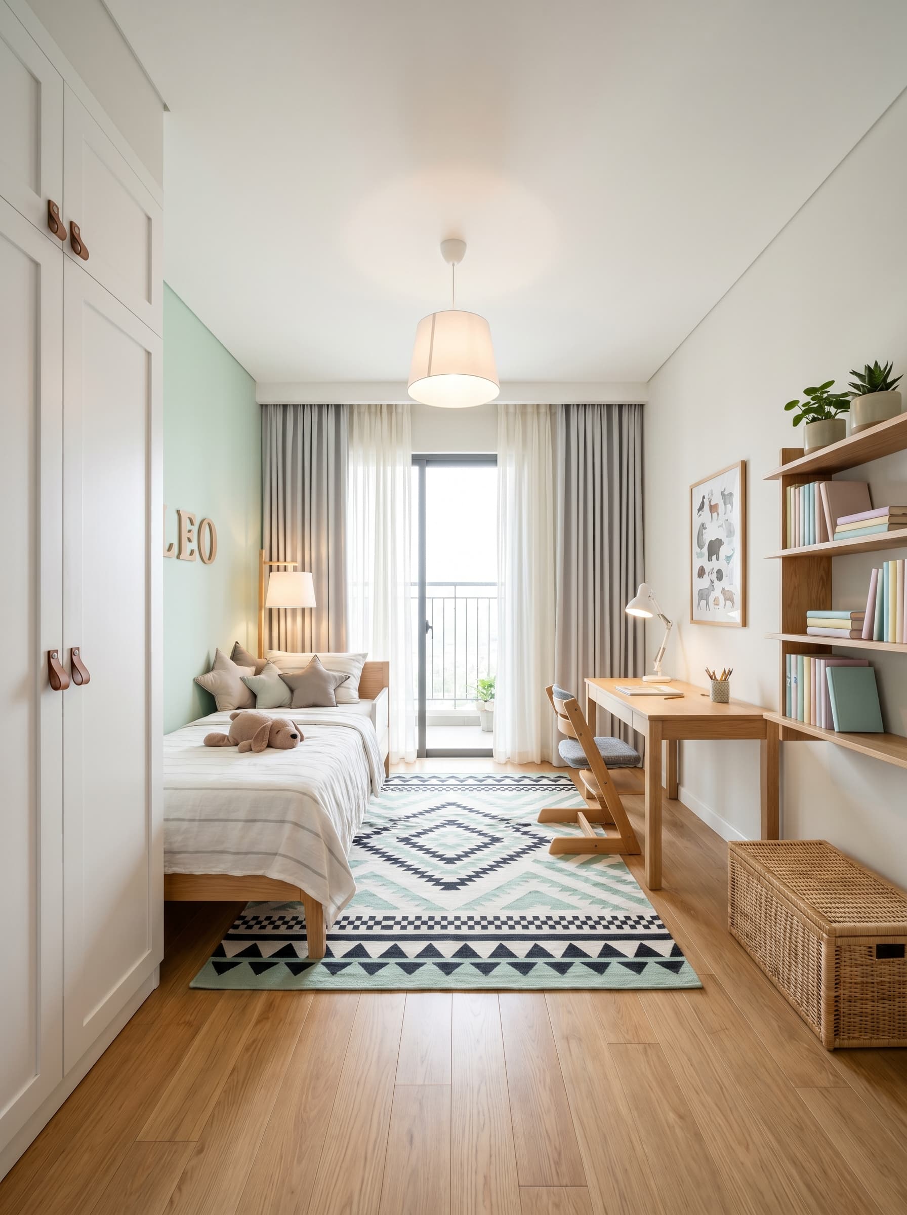 3 PN 98m² — Phòng ngủ con — Scandinavian